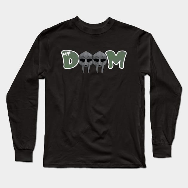 MF Doom Long Sleeve T-Shirt by Distancer